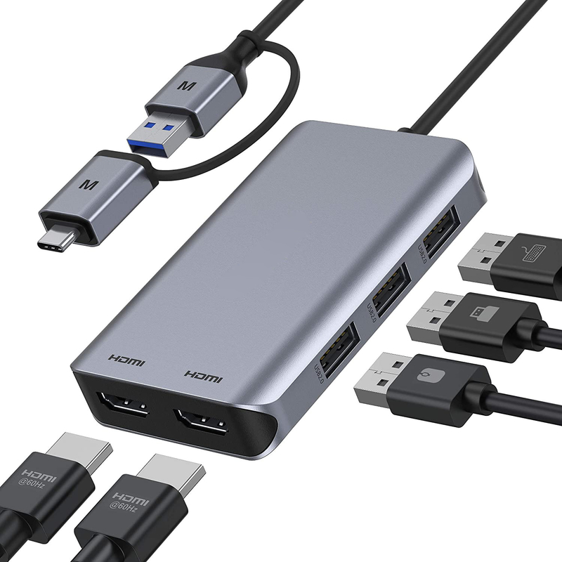 Loop Out USB C Type C Hub Dengan High Definition 4K 60Hz HDMI Video Capture Card
