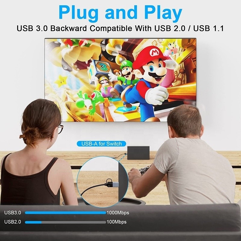 Adaptor Gigabit Lan USB C Tipe-C Ke RJ45 Ethernet untuk Laptop yang Diperlukan