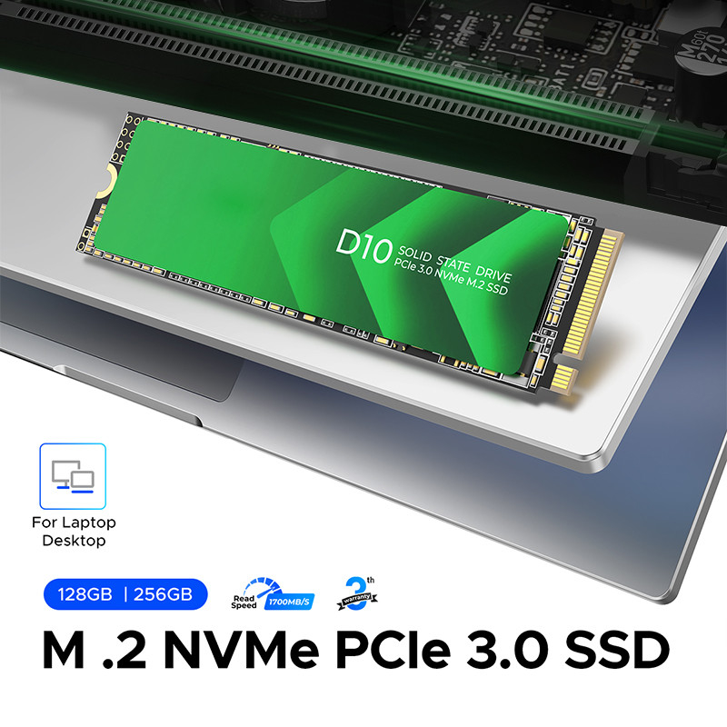 High Speed PCIe 3.0 Interface M.2 SSD dengan Kapasitas 128GB dan SATA 6Gb/s Controller