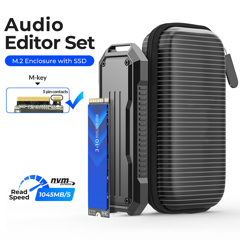 Kapasitas tinggi 128G SSD Storage -40°C sampai 85°C Kecepatan membaca Hingga 1800 MB/s