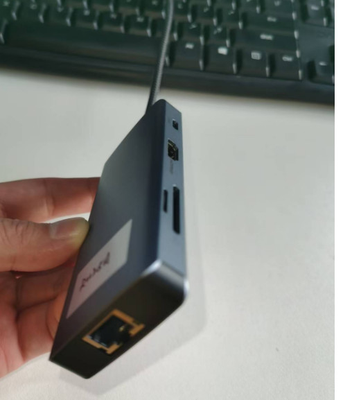 4K HDMI 9 In 1 USB-C Hub dengan USB 3.1 Multi Port Docking Station Adapter Mac Notebook