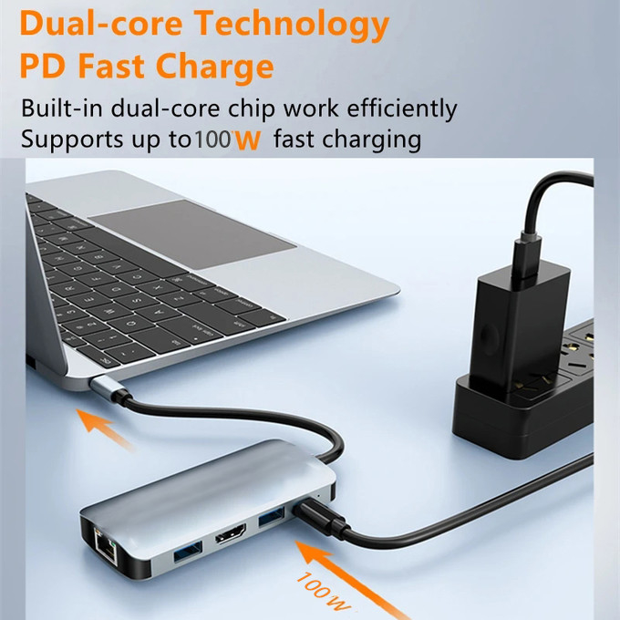 USB C Hub 1 X Manual Pengguna USB Tipe USB A Output Interface Tipe C