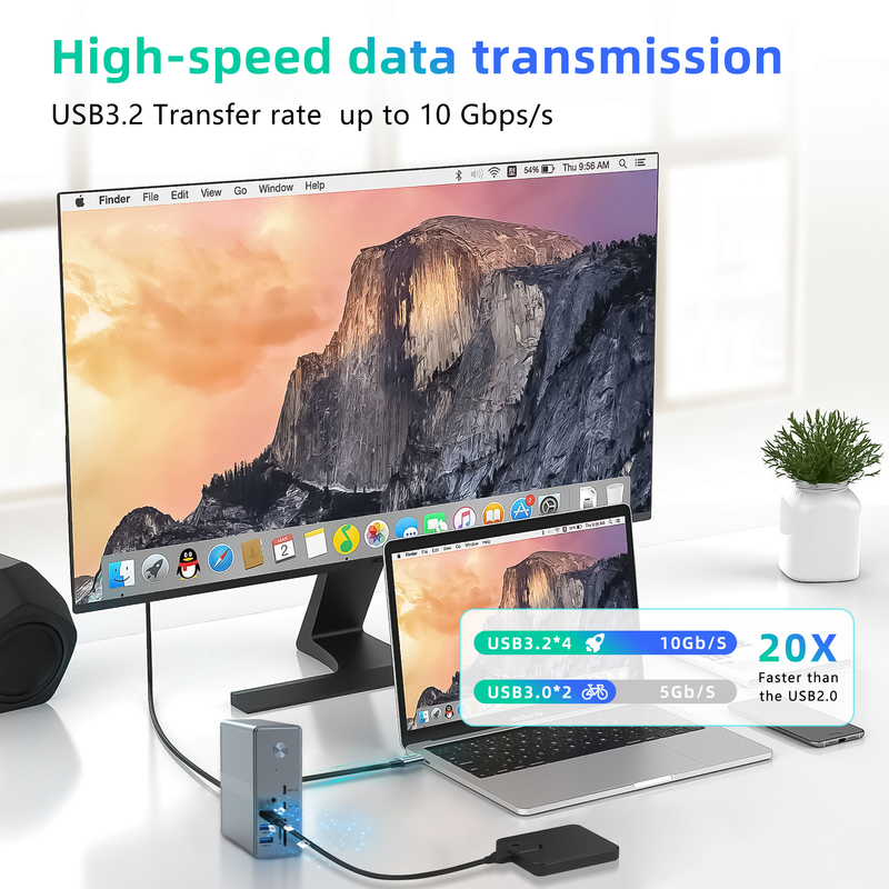 Dukungan Multi-Display USB-C Docking Station dan Displaylink IC Revolusi Efisiensi Kerja Anda dengan Port HDMI 8K