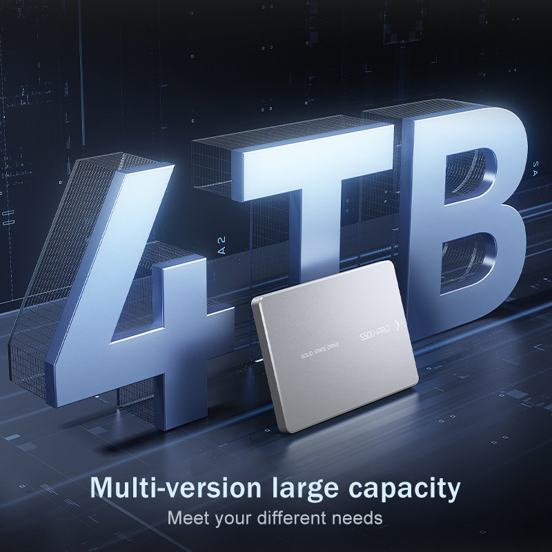 Hingga 4TB SSD ketahanan kejut 350G Pada 0.5ms 0°C hingga 55°C ketahanan kejut