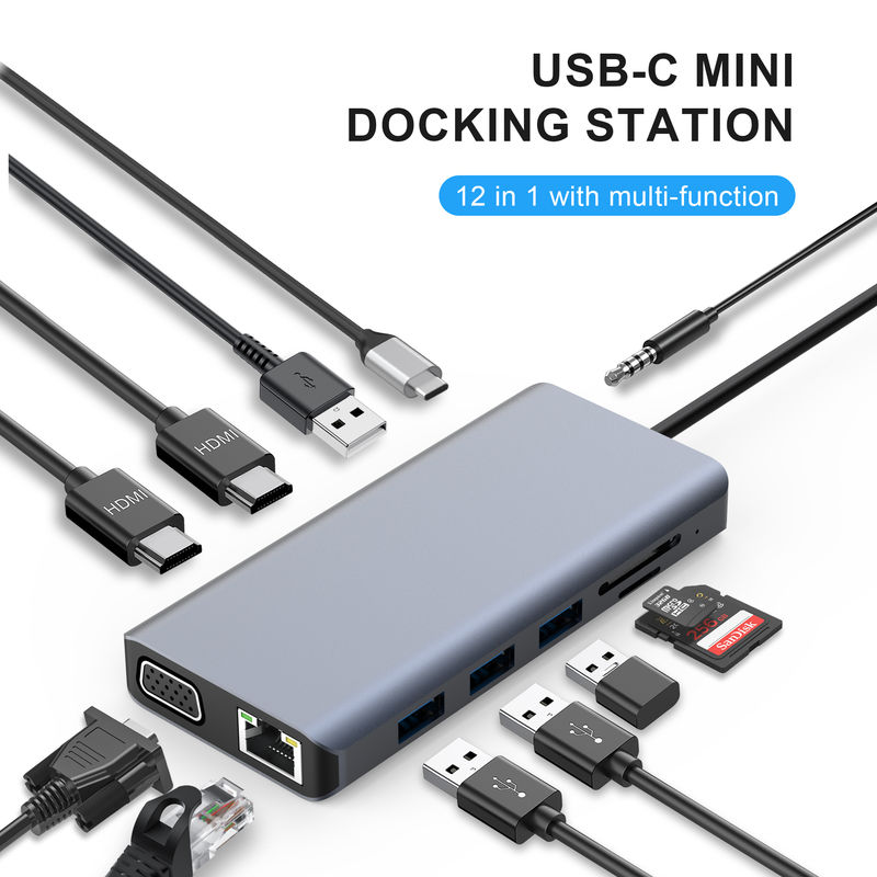 USB-C Docking Station Kombinasi sempurna dari USB 3.1 Interface Type dan Konektivitas Port Type C