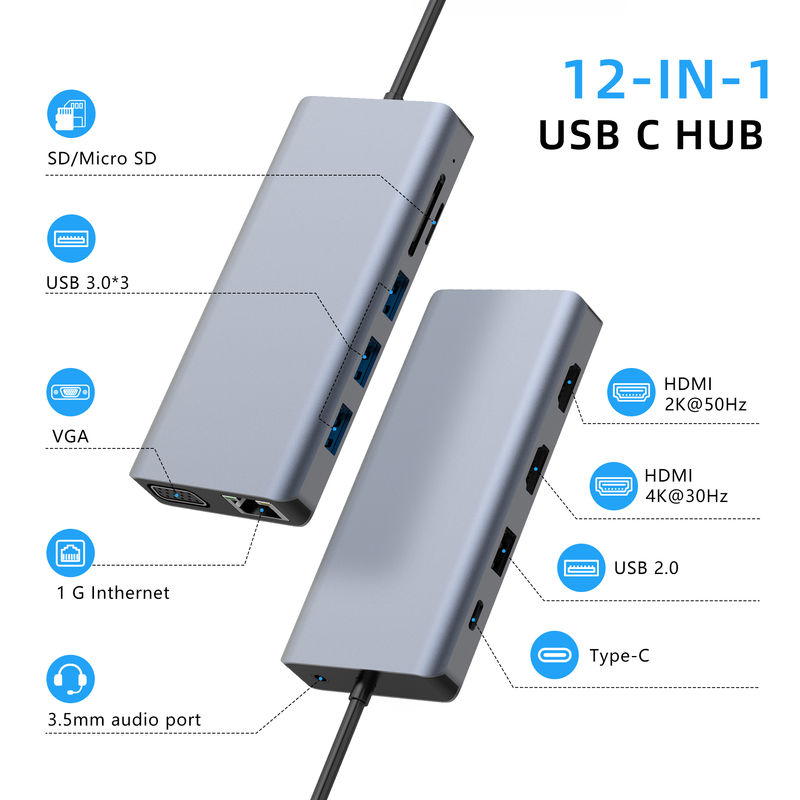 USB-C Docking Station Kombinasi sempurna dari USB 3.1 Interface Type dan Konektivitas Port Type C