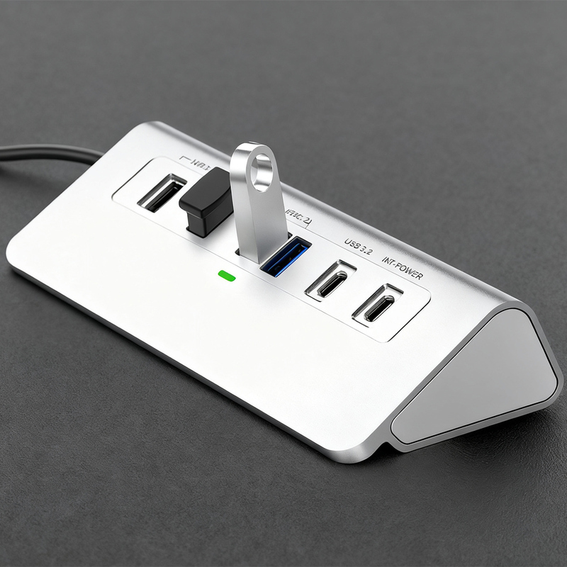 4K HDMI Output High-Resolution USB C Hub dengan 4K HDMI Output untuk High-Resolution Display dan Video Streaming