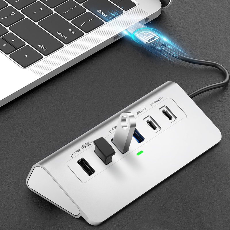 4K HDMI Output High-Resolution USB C Hub dengan 4K HDMI Output untuk High-Resolution Display dan Video Streaming