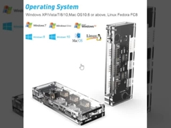 11-in-1 USB-C Hub dengan Dual HDMI USB 3.0 Ethernet 3.5mm Audio untuk laptop Macbook