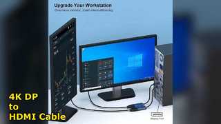 Displayport ke Adaptor Kabel HDMI 4K