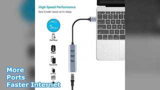 USB Ethernet Hub Internet Lebih Cepat & Lebih Banyak Port